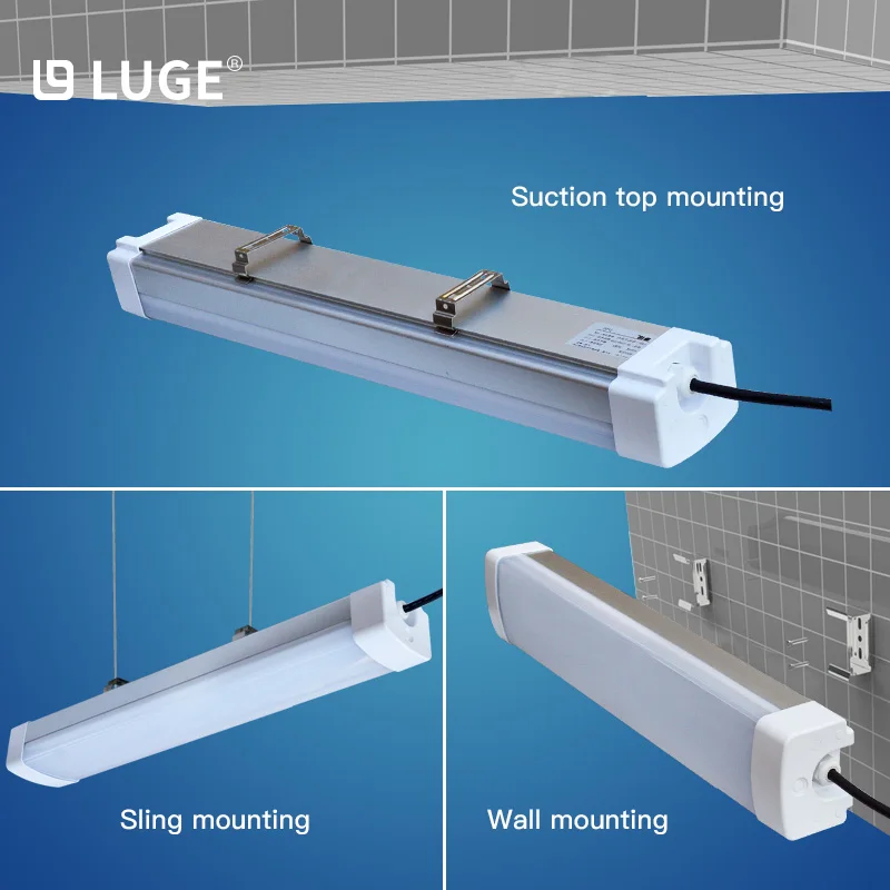 Алюминиевый промышленный светильник T8 IP65 тройной 60 Вт 1 2 м Светодиодная трубка