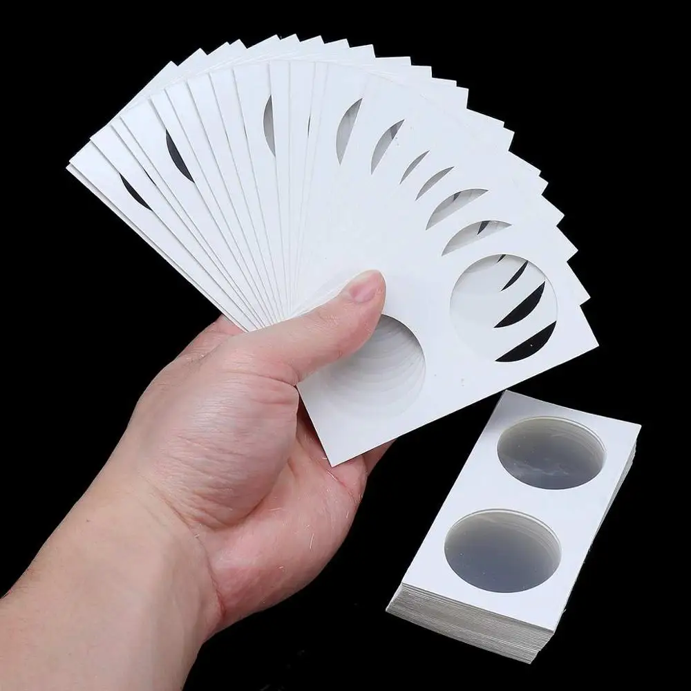 50 шт. квадратные картонные держатели для монет принадлежности коллекция Марка