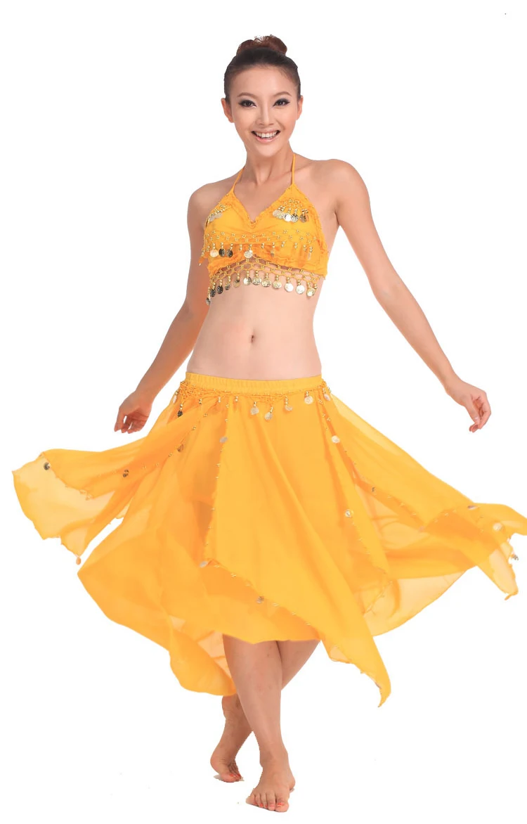 Костюм для танца живота женский комплект из 2 предметов (бюстгальтер и юбка) |