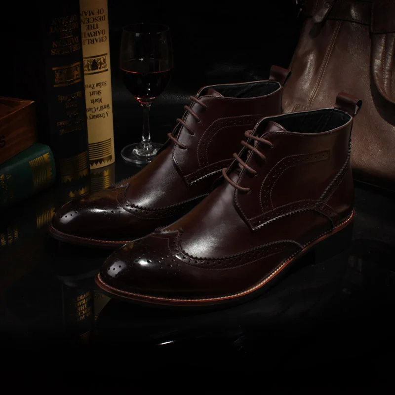 Мужская обувь дышащие мужские туфли из супер-волокнистой кожи классические