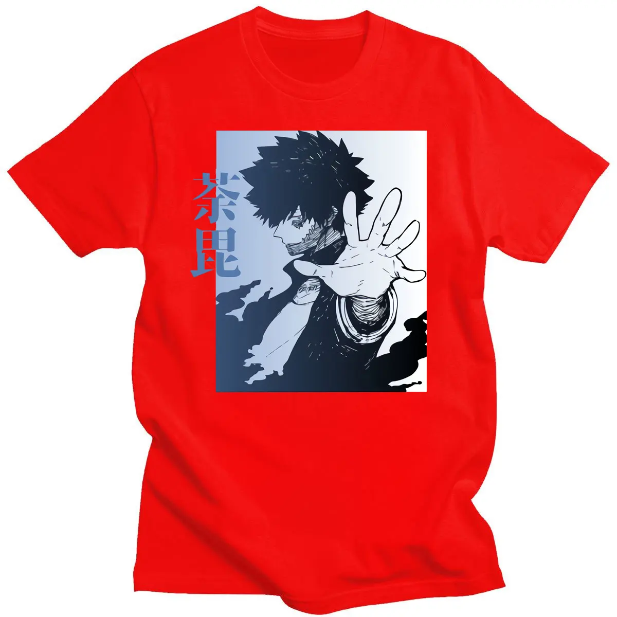 

My Hero Academia Dabi T Shirt Men Soft Cotton Fashion T-Shirt O-Neck Short Sleeved Anime Manga Mha Boku Blueflame Tee Tops Merch