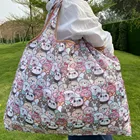 Большая и тяжелая многоразовая сумка для покупок, сумка для продуктов, портативная складная женская сумка на плечо, тоут весом 50 фунтов