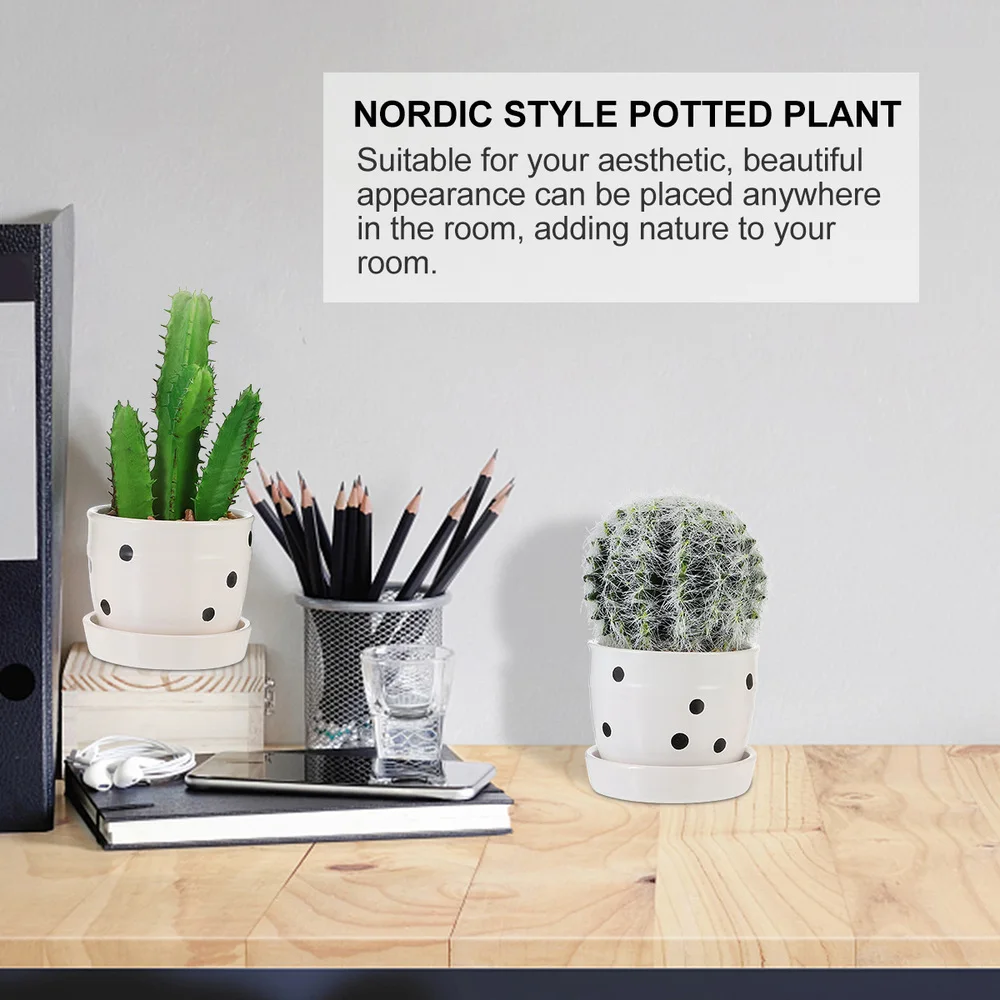 2 шт. бонсай в скандинавском стиле Реалистичный искусственный кактус растение