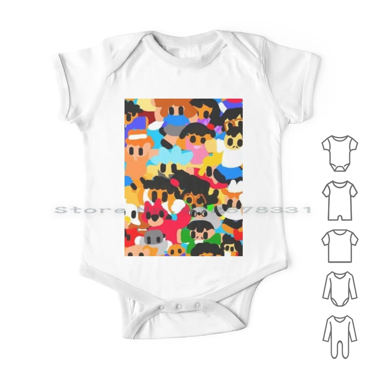 

La-Dee-Da-Dee Everybody! Newborn Baby Clothes Rompers Cotton Jumpsuits Cartoon Characters Cast Of Characters Color Cartoons
