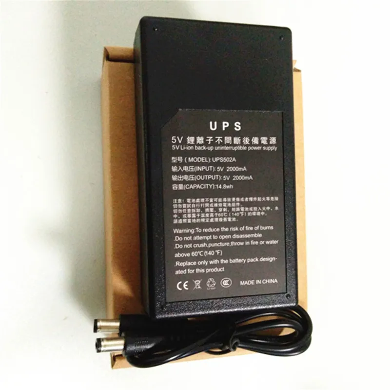 

CE quality 4000MAH 14.8W 5V 2A DC/DC Uninterruptible Power Supply MiNi UPS with Back Up Battery for Modem, Router, CCTV Camera