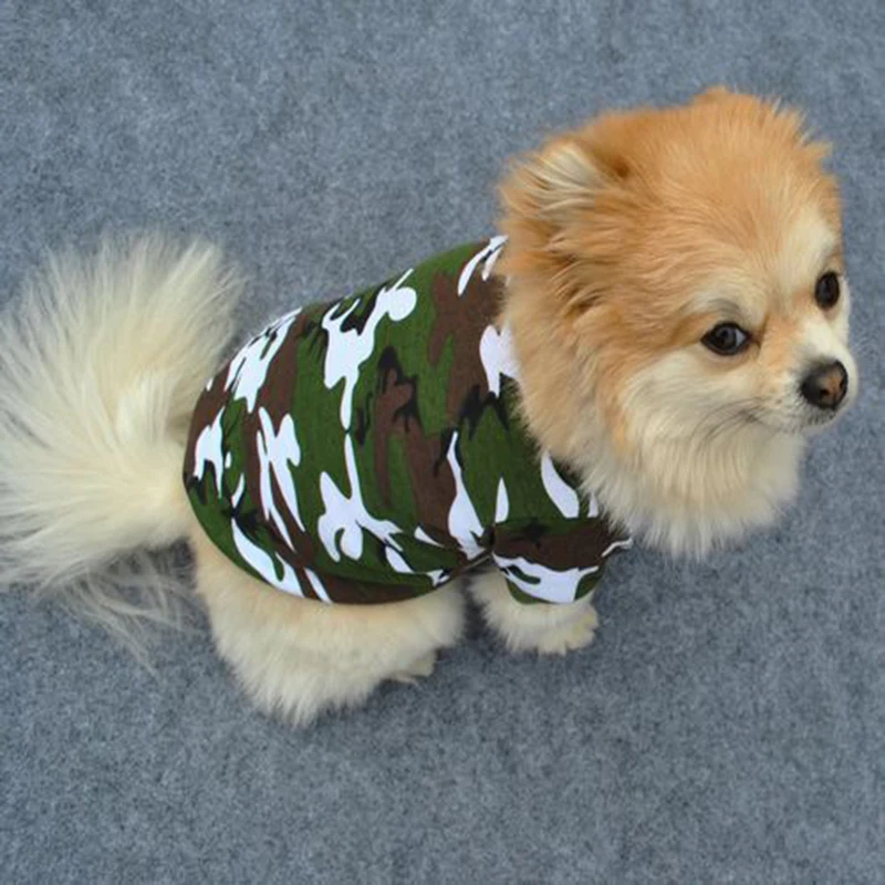 Одежда для собак маленьких Милый Летний Камуфляжный жилет собак|Собачьи жилеты| |