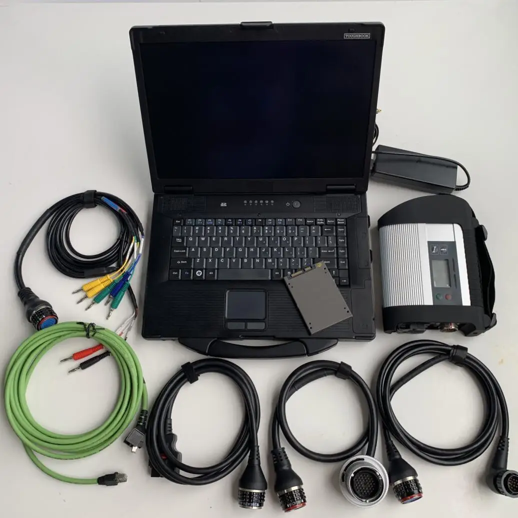 

mb sd connect mb star c4 ssd software 12/2021 support for mb star cars trucks diagnostic scanner in cf52 laptop used computer