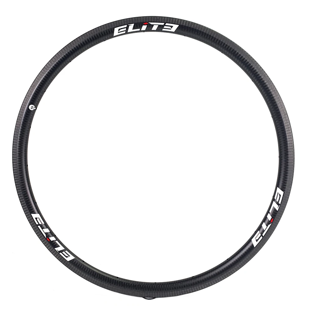 ELITEWHEELS 700c 30*27 мм обод из углеродного волокна углеродный дорожный велосипед 3K Twill