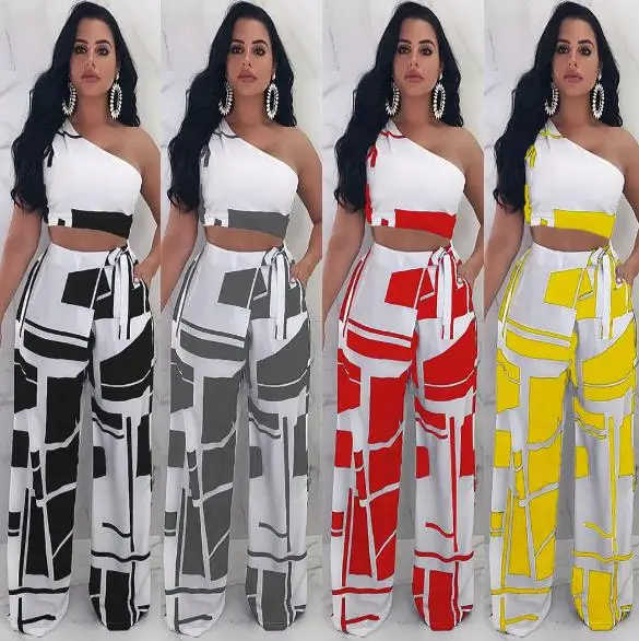 Винтажный комплект из 2 предметов Сексуальный Топ без бретелек на одно плечо