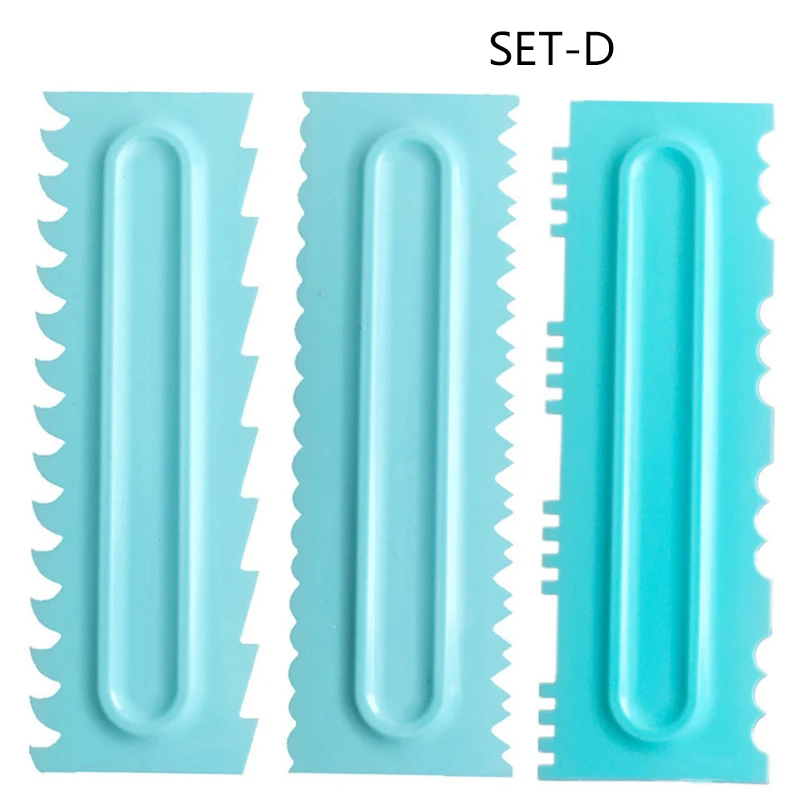 15 style Plastic Sawtooth Cake Scraper set Decorating Comb&amp Icing Smoother Tool DIY Spatula | Дом и сад