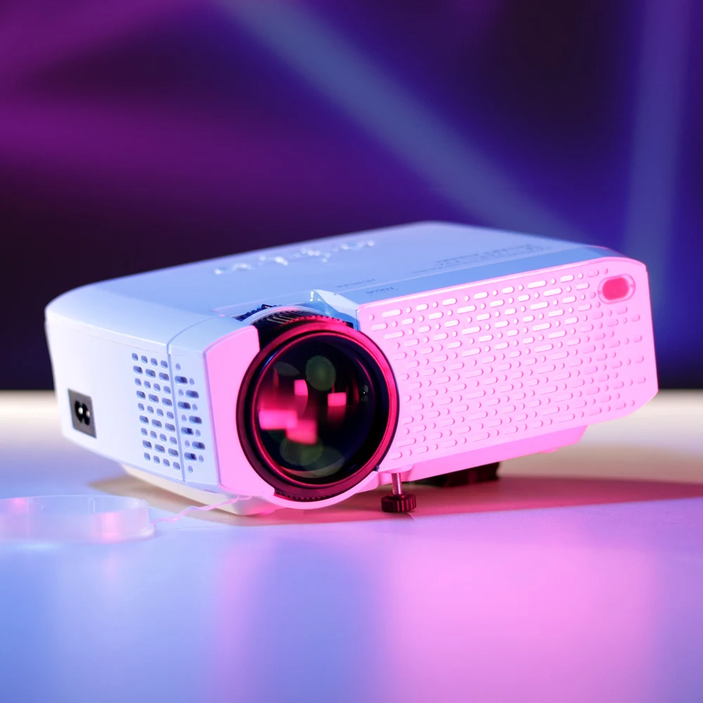 Светодиодный мини проектор D40 AUN для домашнего кинотеатра Full HD 1080P 4k Vidoe через порт