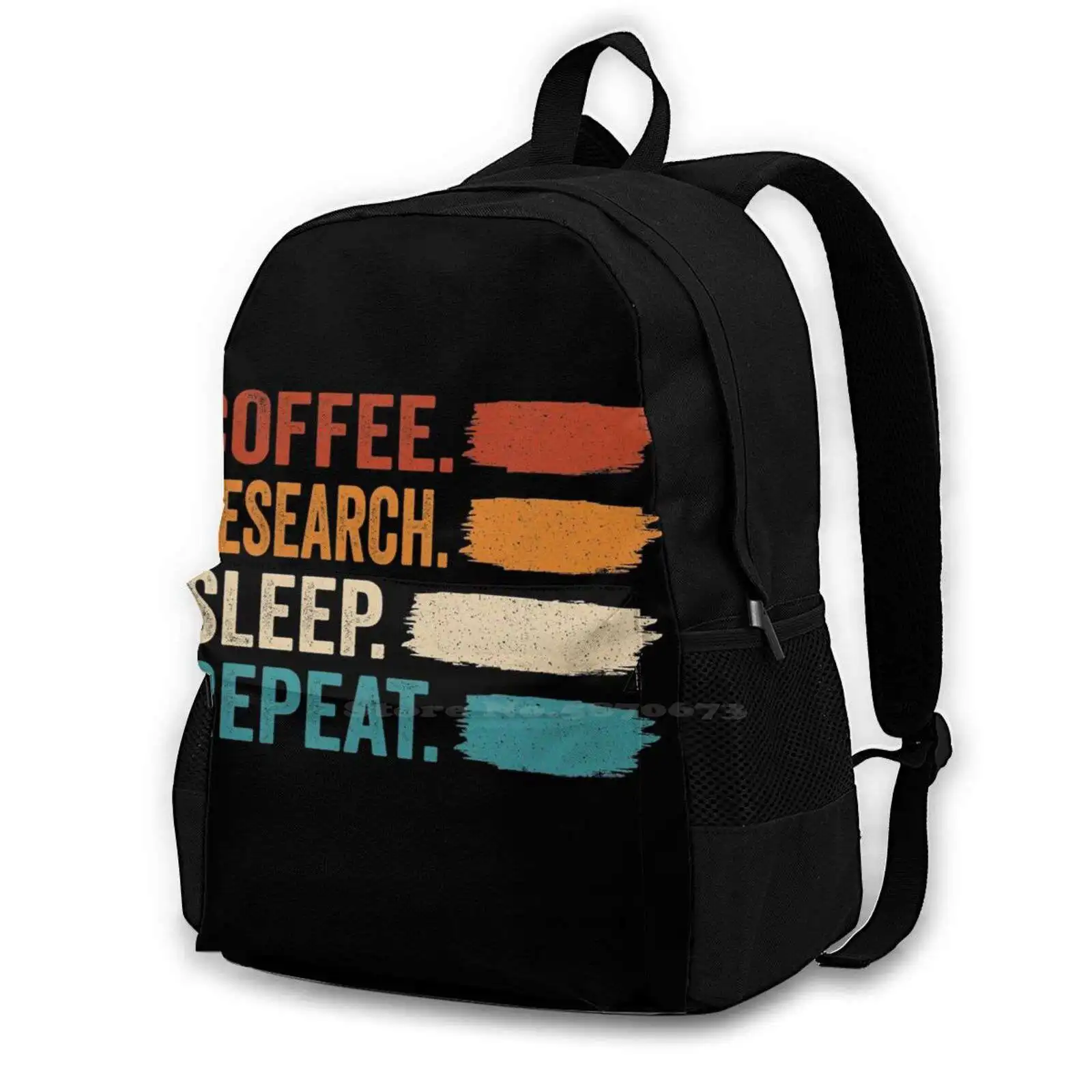 

Coffee Research Sleep Repeat Teen College Student Backpack Laptop Travel Bags Coffee Research Sleep Repeat Eat Research Sleep