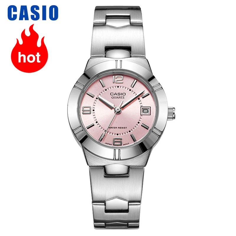 Женские кварцевые часы Casio элегантные с указкой модные ремешком на руку лето