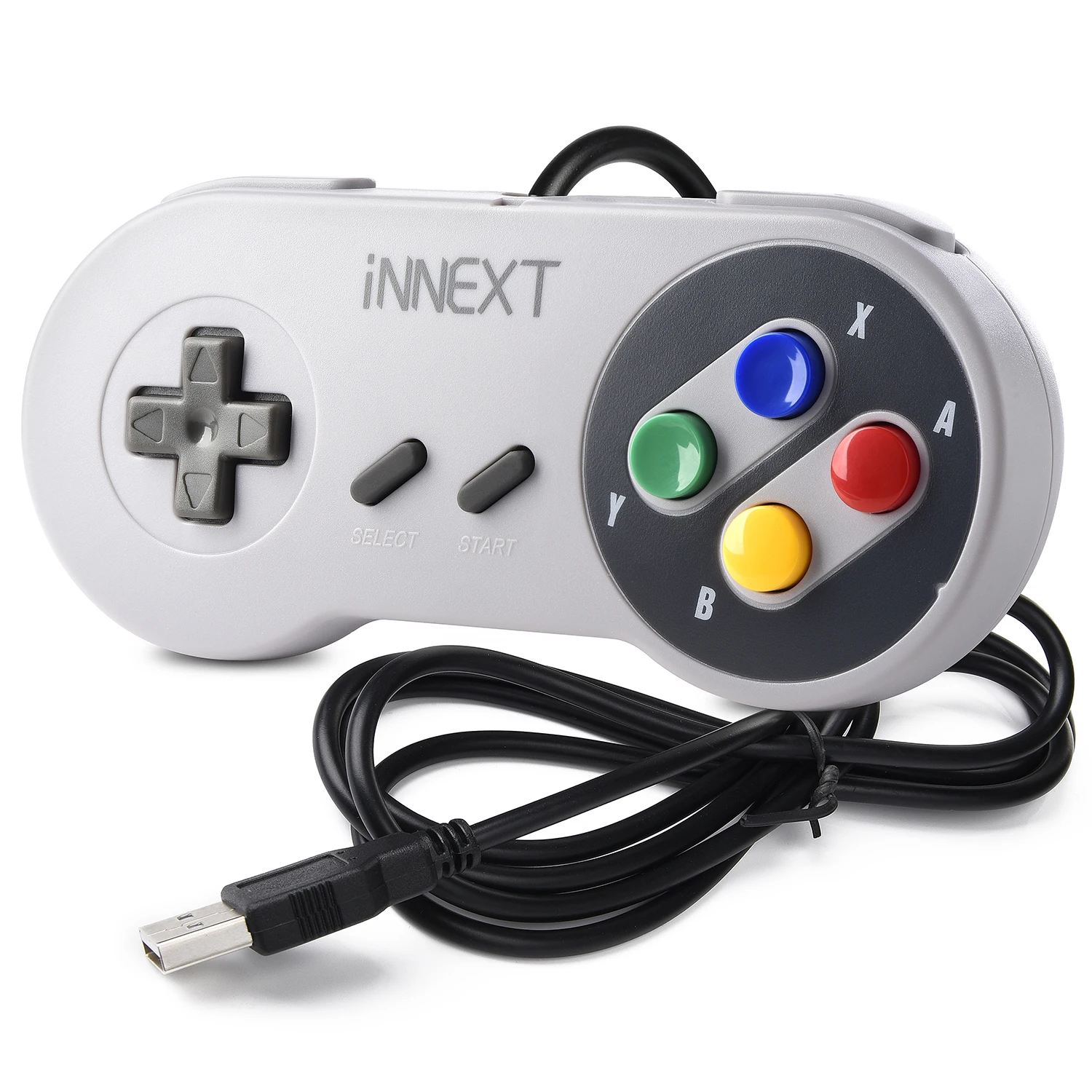 USB игровой контроллер джойстик проводной цветной геймпад для ретро SNES коврик Windows