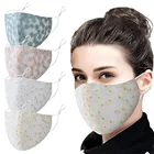 1 шт. модная маска для лица с маргаритками и цветочным принтом моющаяся Ветрозащитная маска для защиты от рта