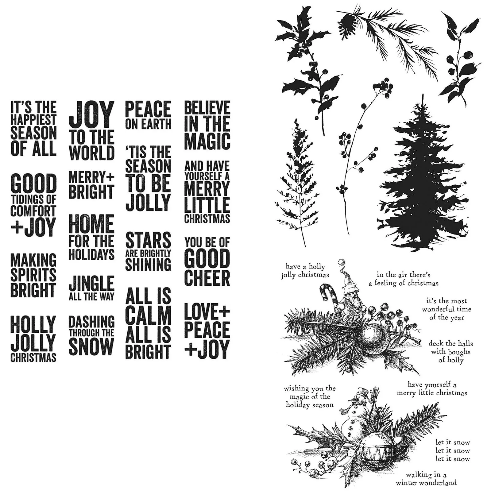 

Прозрачный штамп JOY TO THE WORLD с листьями для самостоятельного изготовления фотоальбома трафарет для скрапбукинга, бумажная открытка, шаблон д...