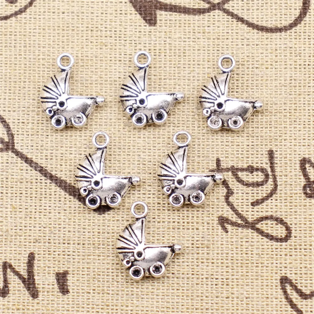 

Оптом Ювелирные Подвески Ювелирных изделий 16x13 мм коляска подвески 10 шт.