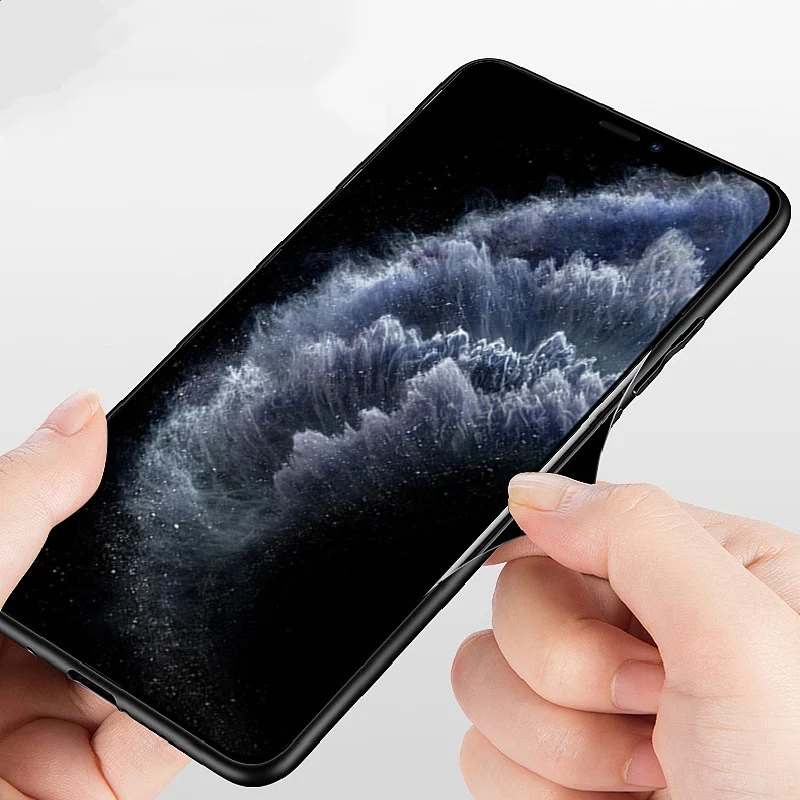 Чехол из закаленного стекла для iphone 11 pro Max чехол телефона мягкая рамка жесткая