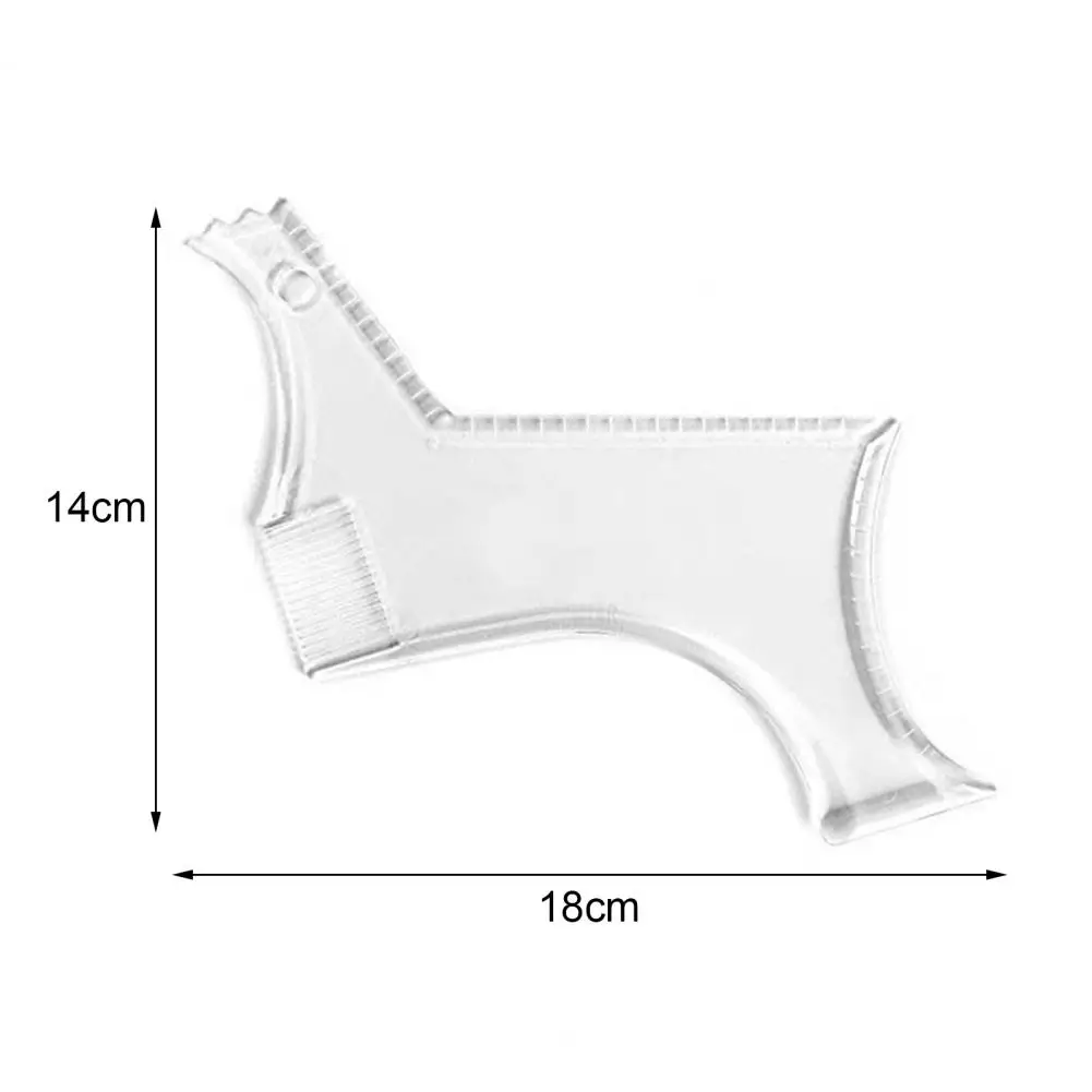 

Men Beard Shaping Styling Template Comb Transparent Men's Beards Combs Beauty Tools for Hair Beard Trim Templates Hairstyles