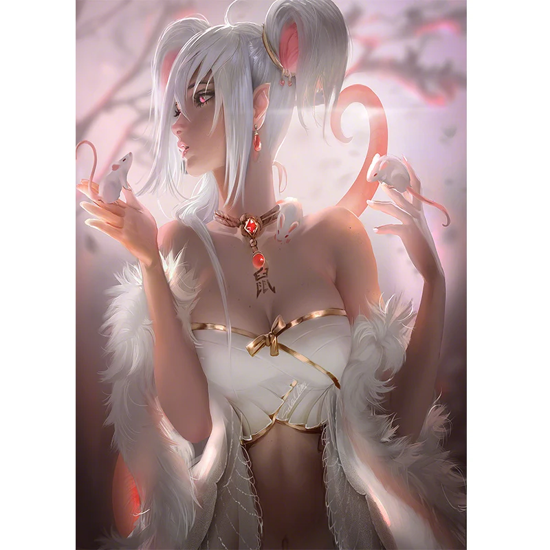 

Sexy beauty Game White cardboard Poster Good Quality Printed Wall Painting Home Room Art Wall Posters Wall Decoration