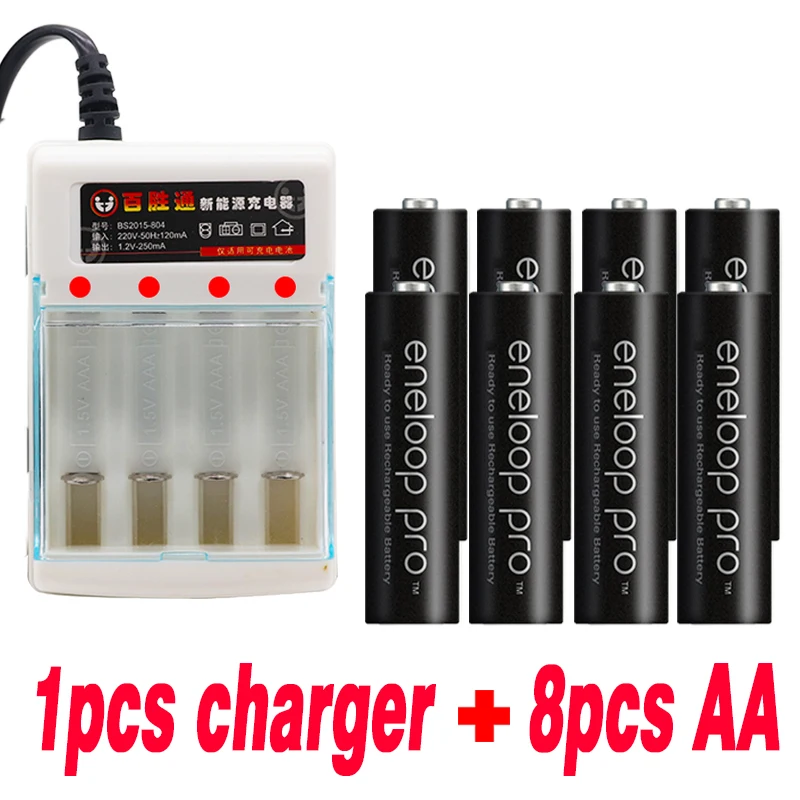 Новая батарея основная Pro AA3800 MAH 1 2 V Ni MH игрушечная перезаряжаемая с зарядным