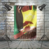 reggae rock band heavy metal music poster cloth flags wall stickers hanging paintings billiards hall studio theme home decor a2