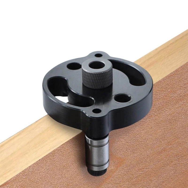 

Woodworking Straight Hole Puncher Kit Woodworking Vertical Positioner Straight Hole Punch Locator, with 8 Drill Sleeve