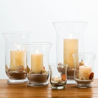 clear glass candle holder accessories nordic style table centerpiece candle holders wedding centerpieces velas home decor di50zt