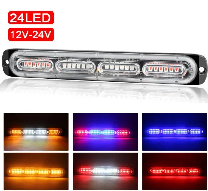 24 Вт Led автомобиля/грузовика мерцающий светильник s предупреждающий гриль 12V/24V