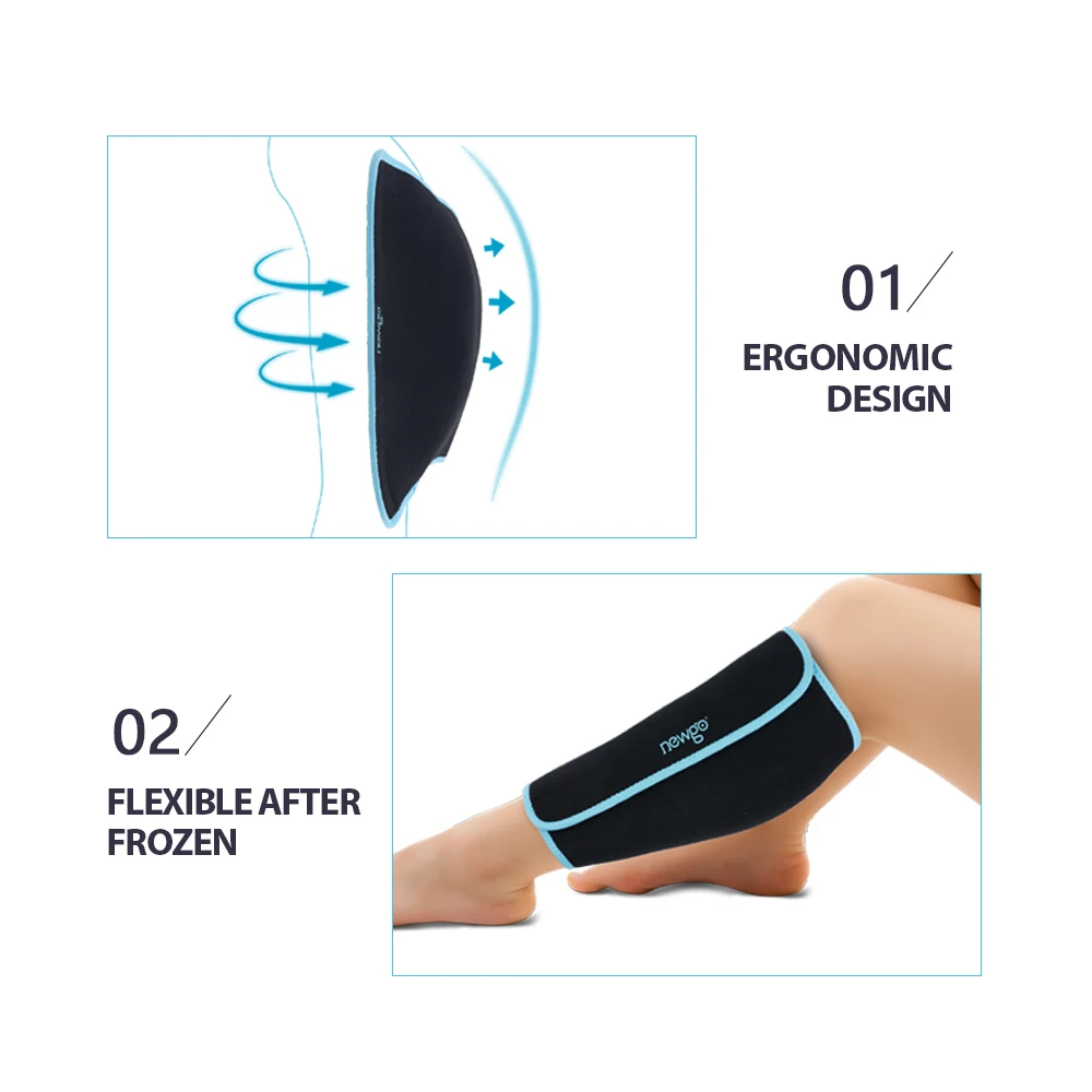 

Reusable Leg support Gel Ice pack for Sports Injuries Breathable Knee Ice Pack for Pain Relief cold ice therapy wrap