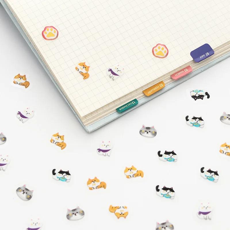 100 шт прозрачные наклейки с фруктовыми животными Kawaii Канцтовары DIY Скрапбукинг
