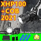 Налобный фонарь XHP100, мощный светодиодный налобный фонасветильник 18650, XHP90, перезаряжаемый, USB, налобный фонарь XHP70, Налобный фонарик с зумом