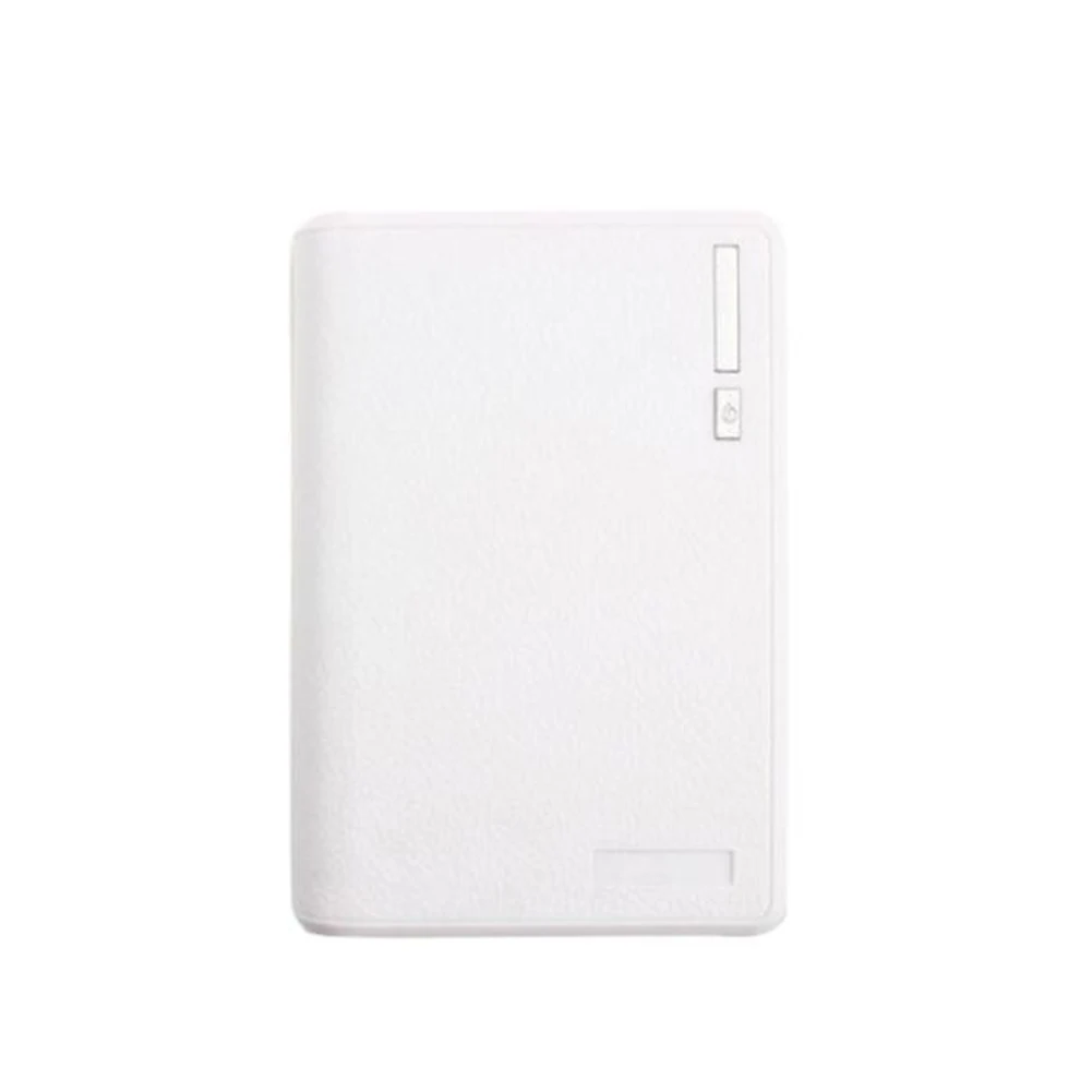 White for 4pcs Портативный цифровое мобильное Мощность банковская карта чехол для 4, 6 штук в партии, 18650 Батарея Зарядное устройство чехол Сделай Сам Наборы наружный Micro USB зарядка Box Дело - Цвет: White for 4pcs