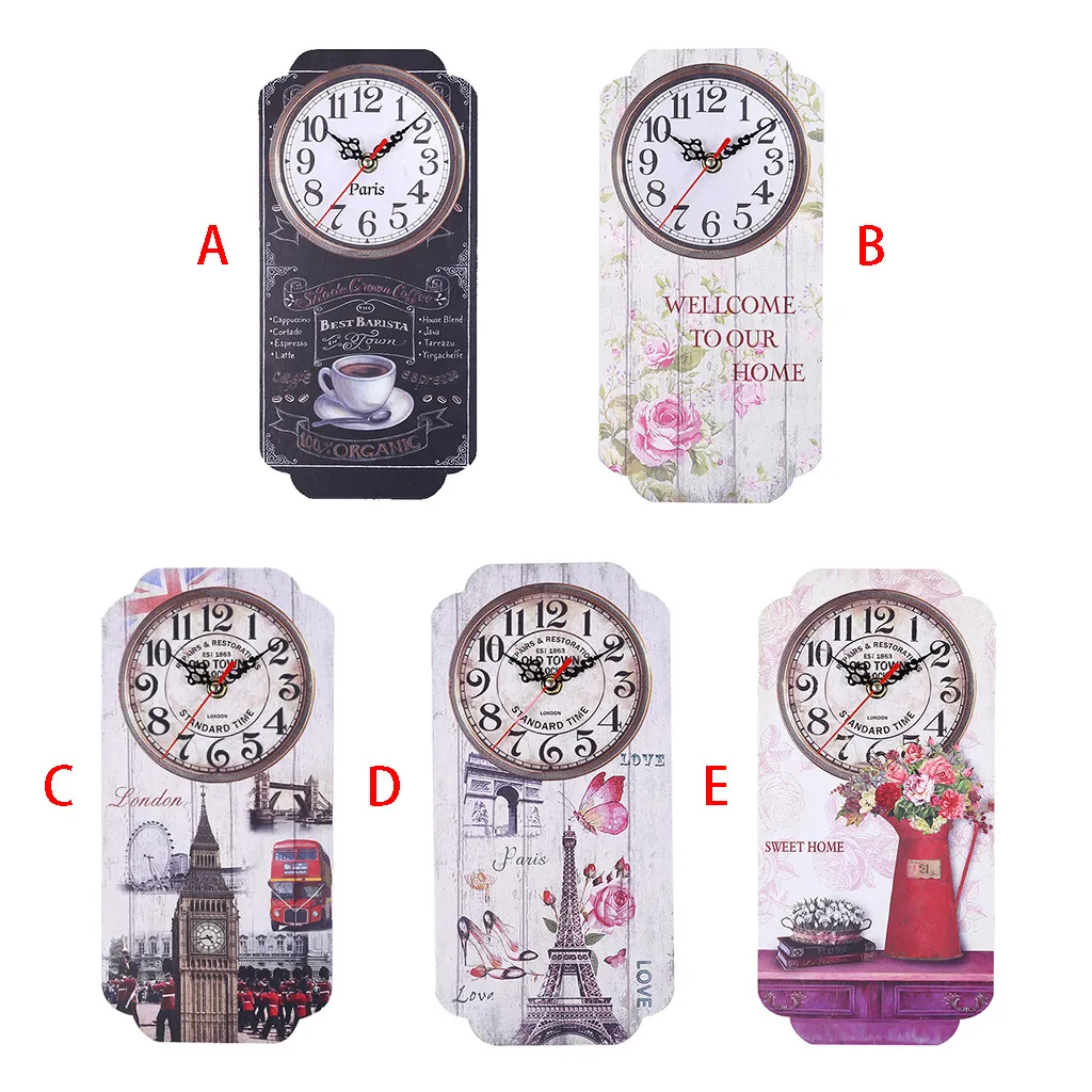 Квадратные настенные часы в европейском стиле ретро украшение для дома и