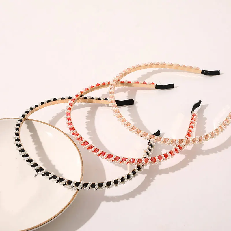 Блестящие роскошные стильные повязки на голову обручи для волос с кристаллами и