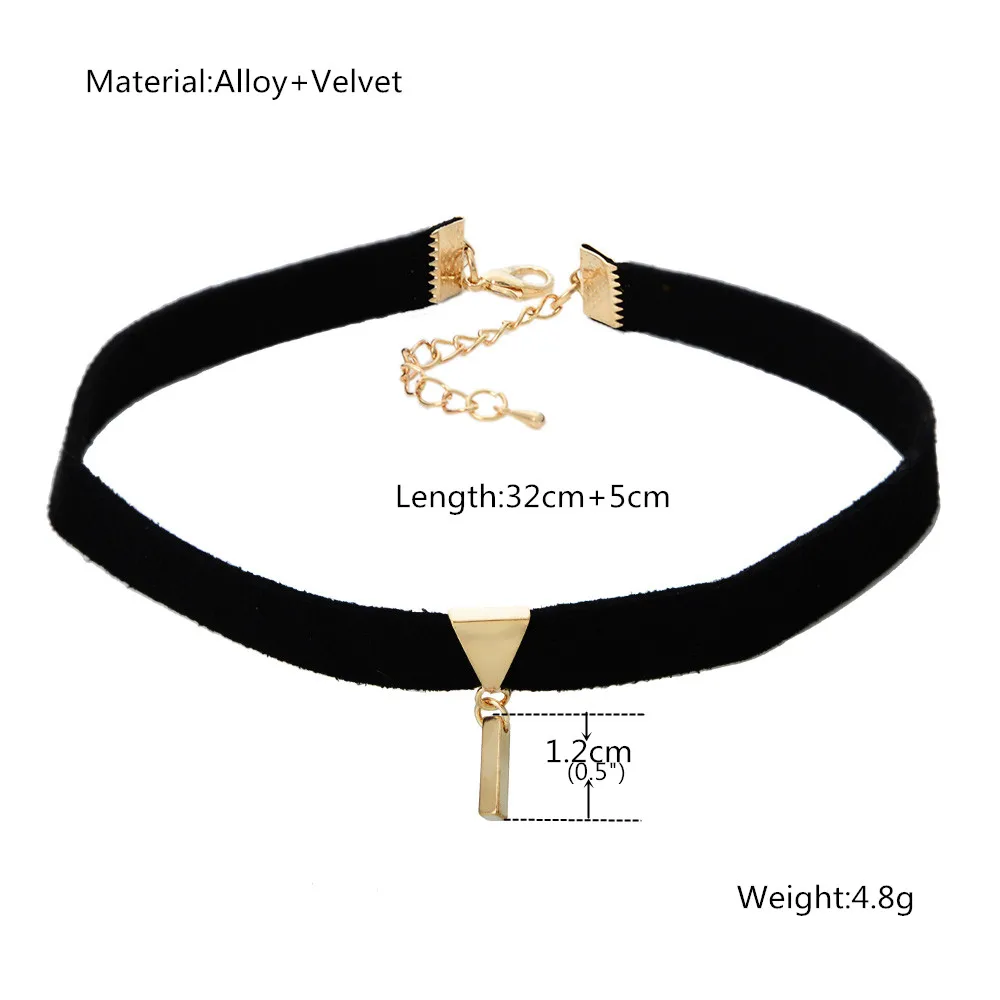Pendant Choker Necklace Black Velvet Belt Strip Tassel Chains Women Jewelry Vintage Round Collar | Украшения и аксессуары