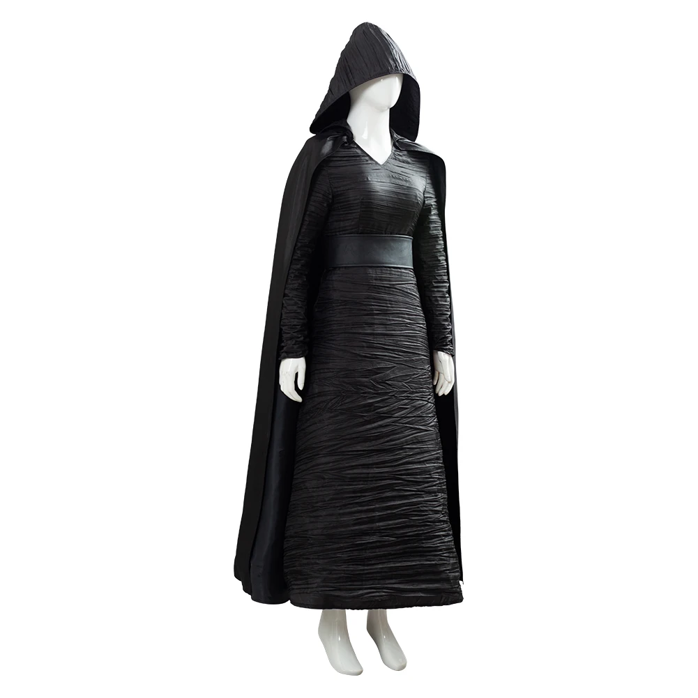 Star Cosplay Wars Skywalker Rey Costume Adult Female Girls Hooded Cloak Dress Halloween Carnival Costumes | Тематическая одежда и
