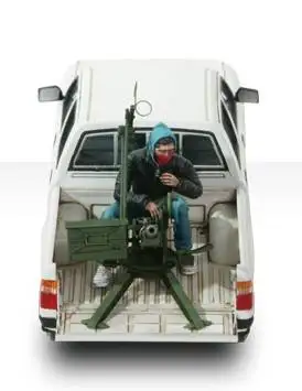 Meng VS 001 1/35 Масштаб Toyota Hilux пикап грузовик/w ZPU1 анти резервуар пистолет дисплей