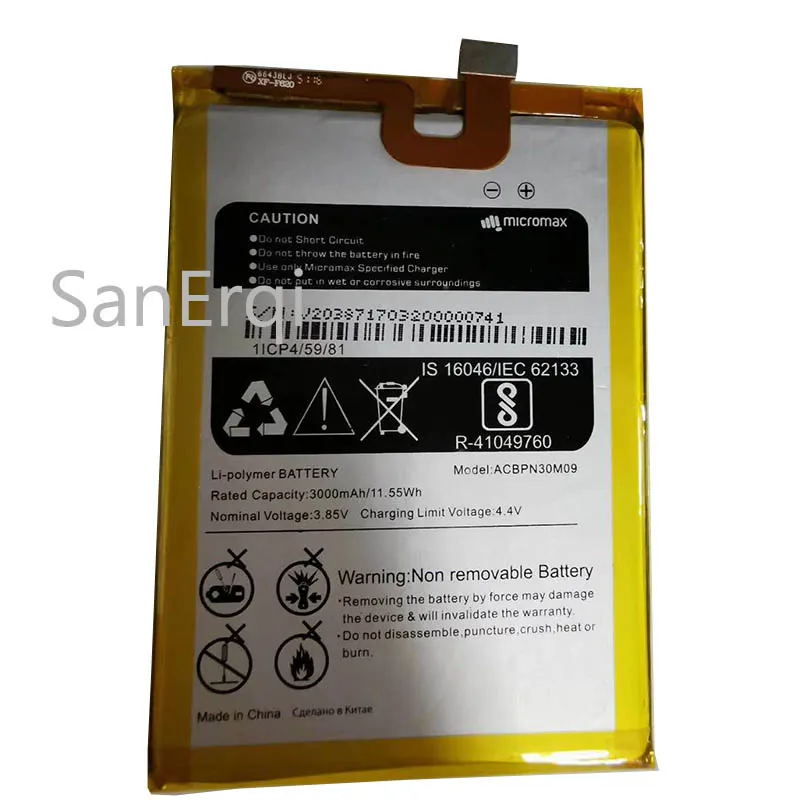 

New battery for micromax ACBPN30M09 3000mah battery