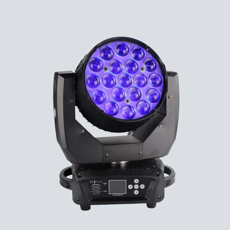 В ди-Джея свет для сцены парти светильник 19x15 Вт объектив с переменным фокусным