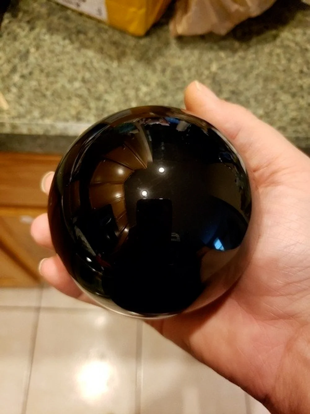1000g/500g/250g Asian Rare Natural Black Obsidian Sphere Large Crystal Ball Healing Stone | Дом и сад