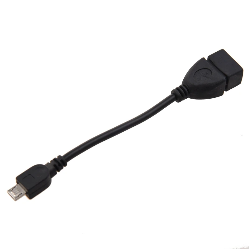 15 см OTG кабель Micro USB Папа + гнездо (черный)|Кабели для мобильных телефонов| |