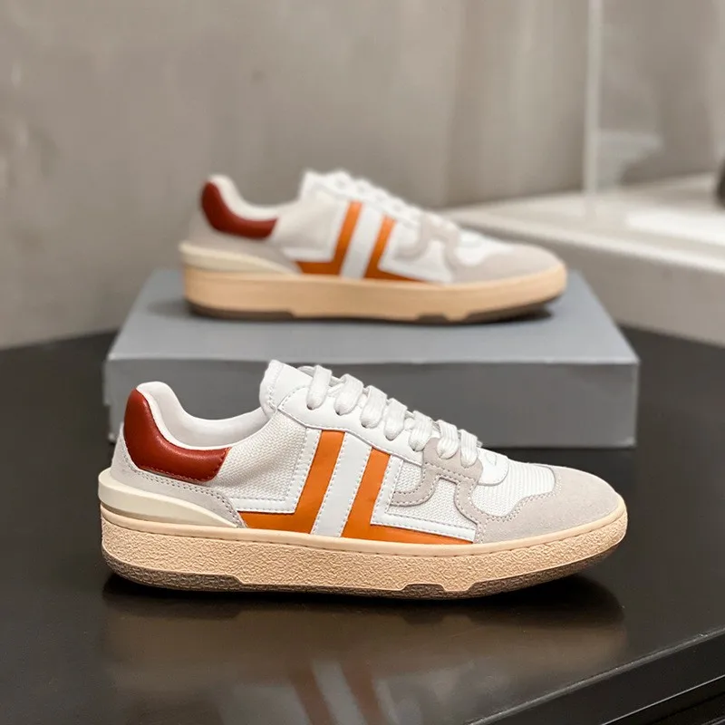 

Women Mixed Colors Vintage Trainers Outdoor Street Height Increasing White Jogging Sport Shoes Lace Up Platform Sneakers Female