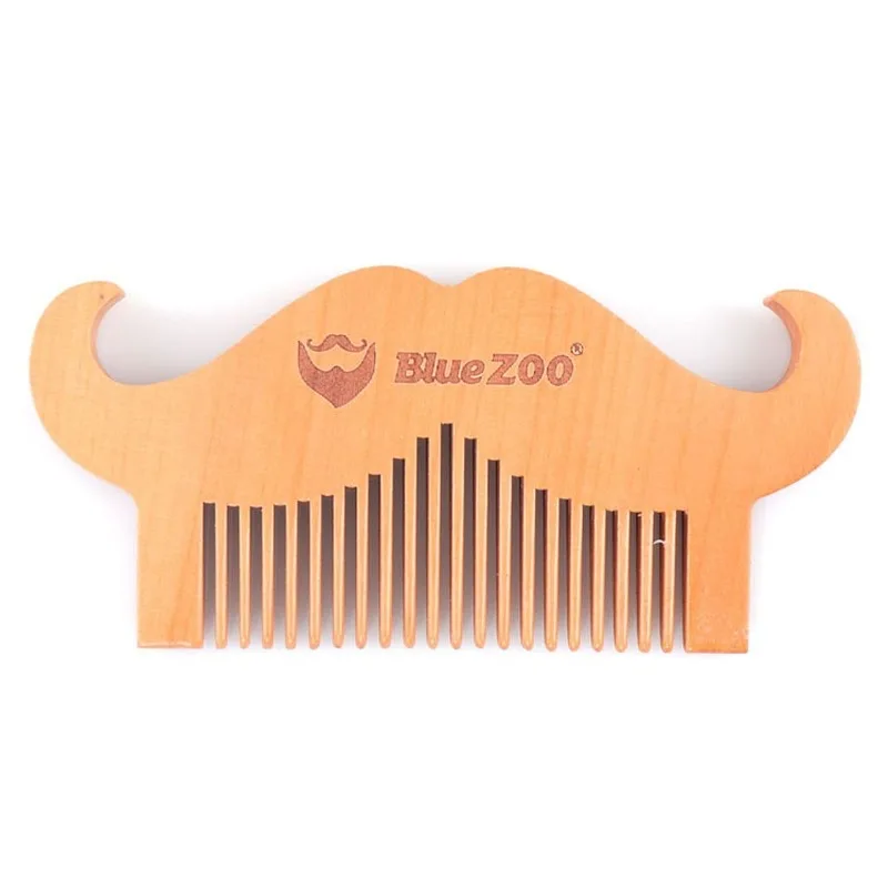 

Bluezoo Men's Beard Care Pearwood Beard Beard Styling Wooden Comb Beard Comb Hot Comb