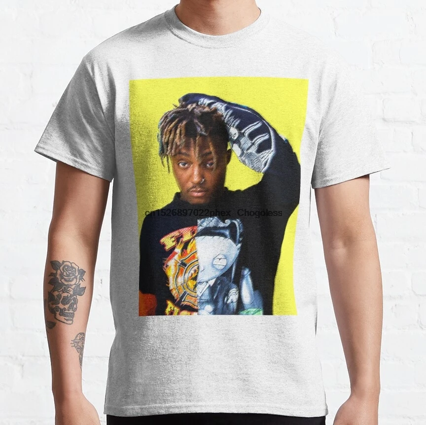 Мужские футболки с цифровым рисунком rapper Juice WRLD женские и мужские - купить по
