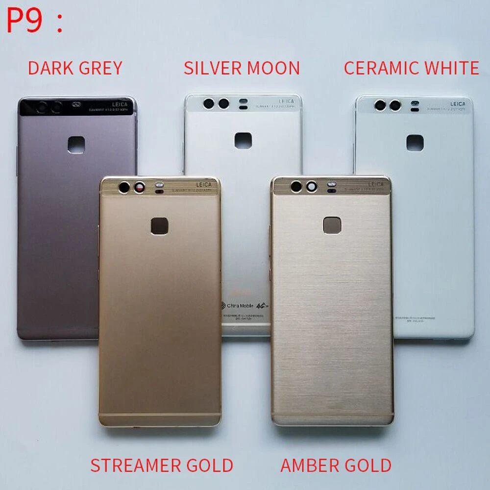 OTMIL Задняя стеклянная задняя крышка для HUAWEI P9 Корпус батарея корпус + Боковая