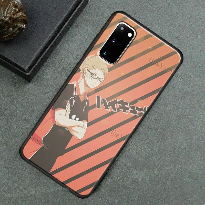 Аниме Чехол Tsukishima Kei Haikyuu для Samsung Galaxy Note 10 Plus 20 Ultra 9 S8 S9 S10 S20 FE S21 | Мобильные телефоны