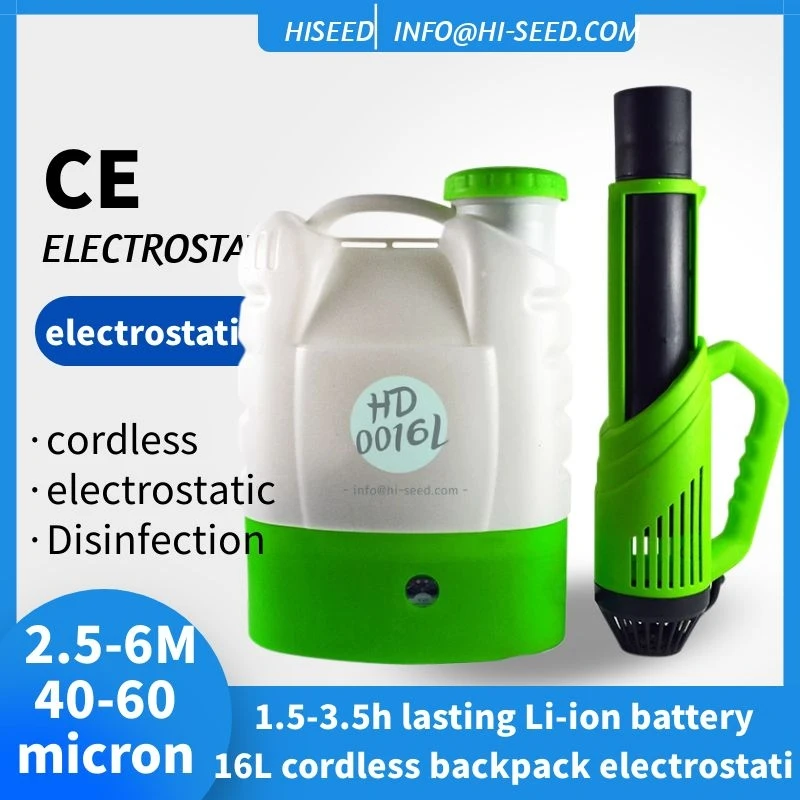 16 liters North American hot sale disinfection nano electrostatic handheld electric knapsack sprayer