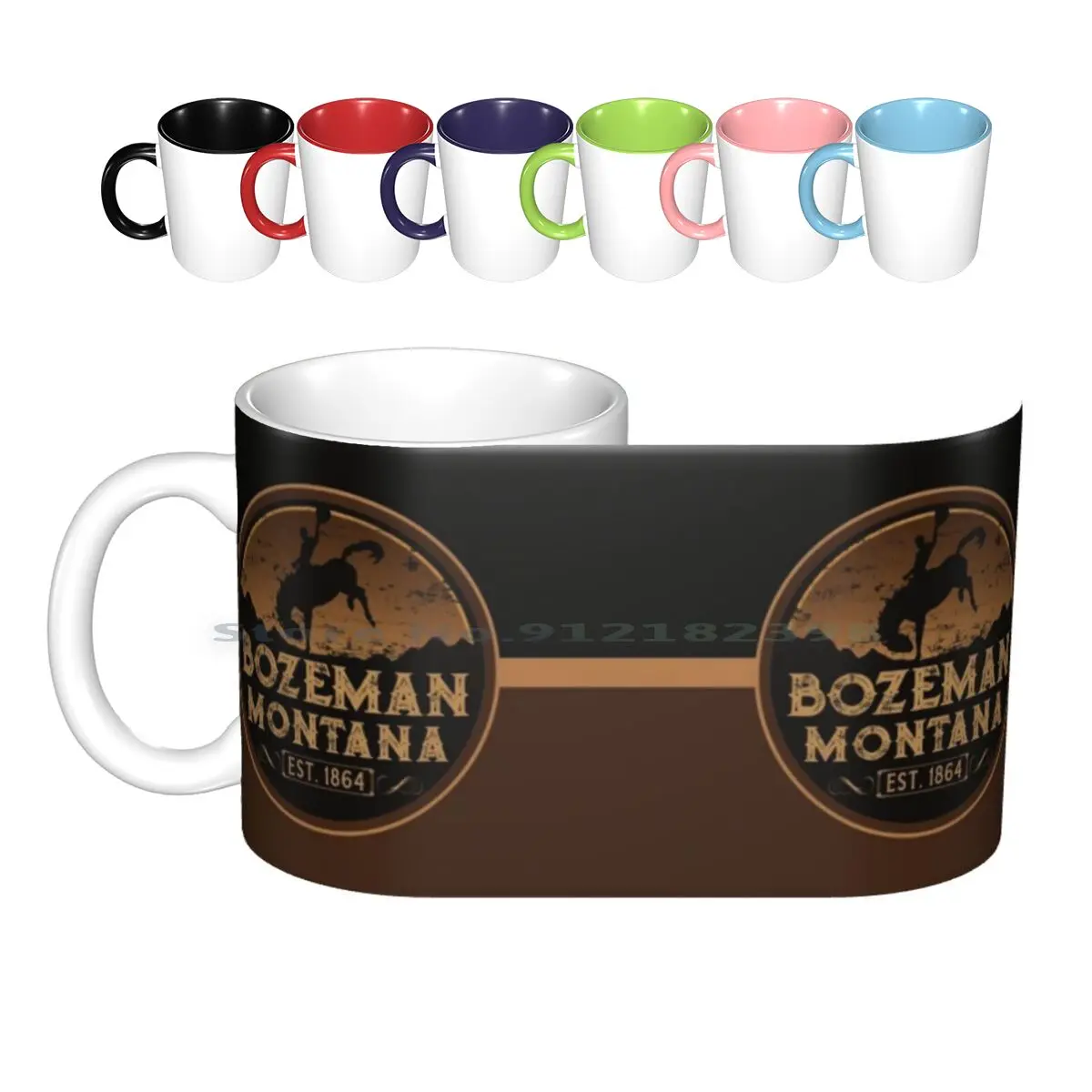 Bozeman Монтана Mt Дикий Запад ковбойские Керамические Кружки Кофейные чашки Кружка