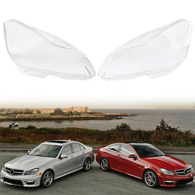 Прозрачная крышка для автомобильной фары подходит Mercedes Benz C Class W204 2011 2015|Корпус| |